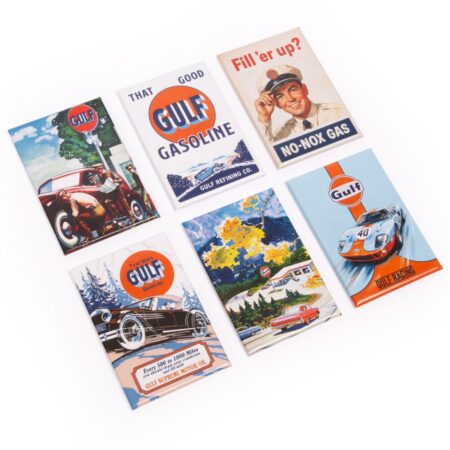 Gulf Magneten Set - 6 Vintage Gulf Magneten | Gulf