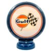 Gulf Racing PVC Benzinepomp Bol met Lampvoet - Blauw/Blauw | Gulf