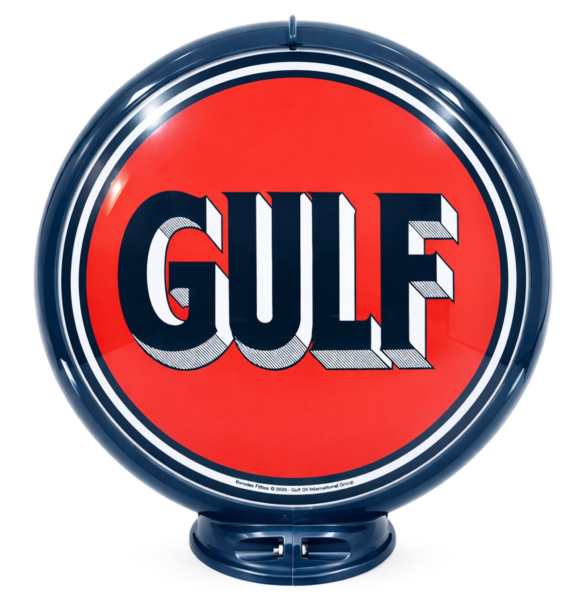 Gulf Vintage 1960's Logo Benzinepomp Bol - PVC lenzen- Officieel Gelicentieerd | Gulf