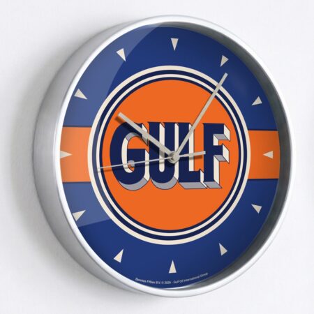 Gulf Vintage Logo Wandklok - 30.5 cm | Gulf