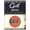 Gulf Vintage Motor Oil Metalen Bord - 30 x 40 cm | Gulf