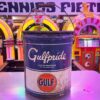 Gulfpride 5 Gallon Oil Can - Origineel Vintage Smeermiddelblik - Jaren 40-50 | Gulf