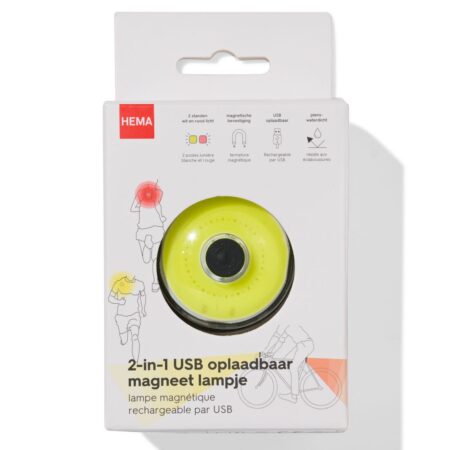 HEMA 2-in-1 USB oplaadbaar magneet lampje (zwart) | HEMA