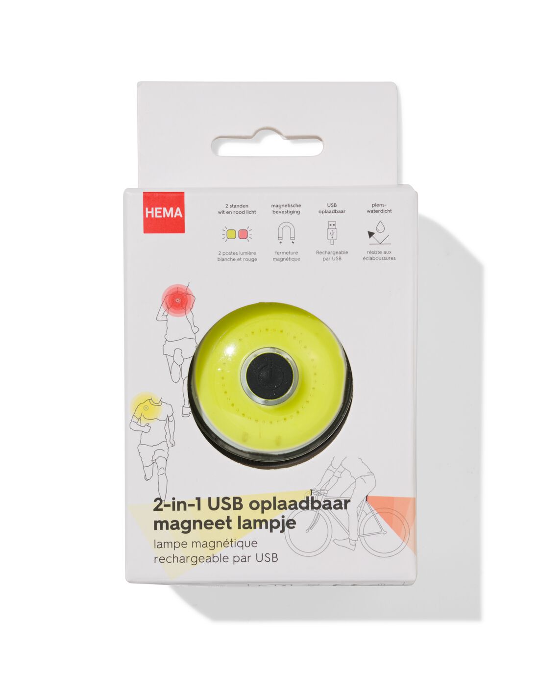 HEMA 2-in-1 USB oplaadbaar magneet lampje (zwart) | HEMA