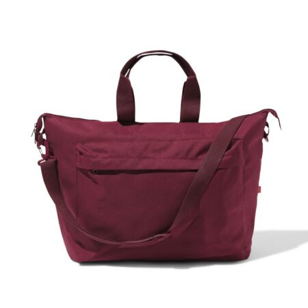 HEMA 3-in-1 fietstas-shopper-rugzak (bordeauxrood) | HEMA