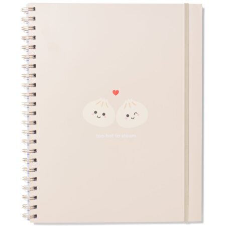 HEMA 4-in-1 collegeblok A4 gelinieerd dumplings (beige) | HEMA