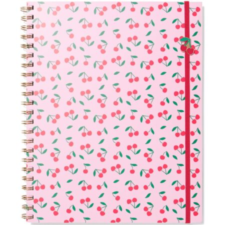 HEMA 4-in-1 collegeblok A4 gelinieerd kersen (roze) | HEMA