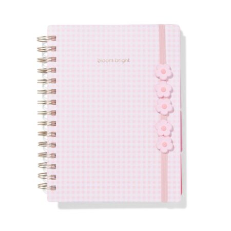 4-in-1 collegeblok A5 gelinieerd bloemen (multicolor)