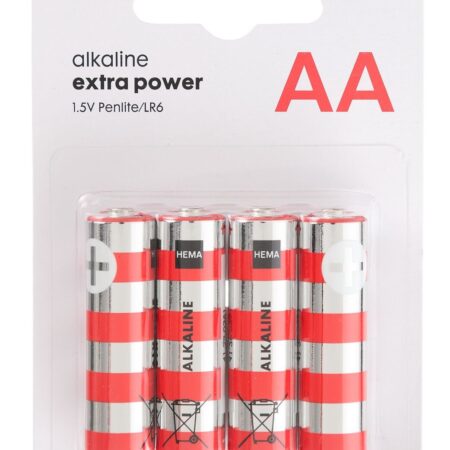 HEMA AA alkaline extra power batterijen - 4 stuks | HEMA