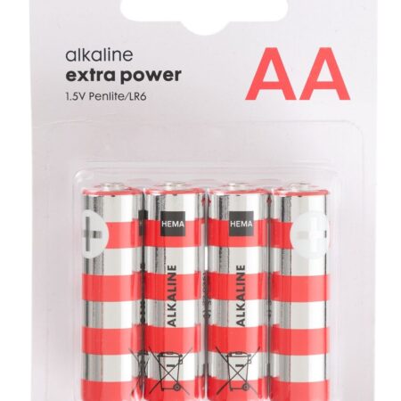AA alkaline extra power batterijen - 8 stuks