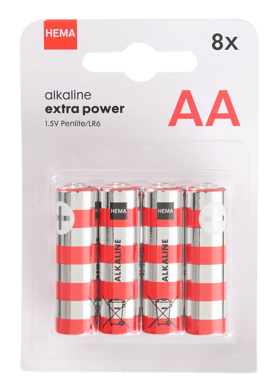 AA alkaline extra power batterijen - 8 stuks