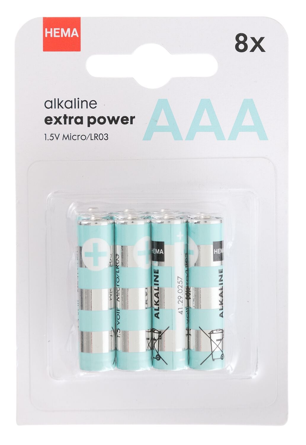 AAA alkaline extra power batterijen - 8 stuks