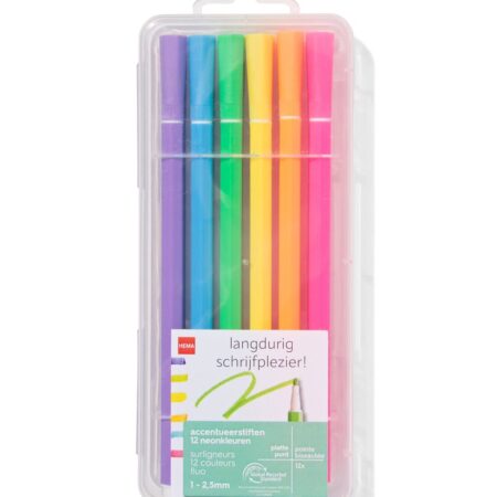 HEMA Accentueerstiften - 12 stuks | HEMA