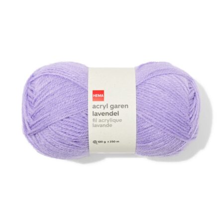 HEMA Acryl garen 100g 250m lavendel | HEMA