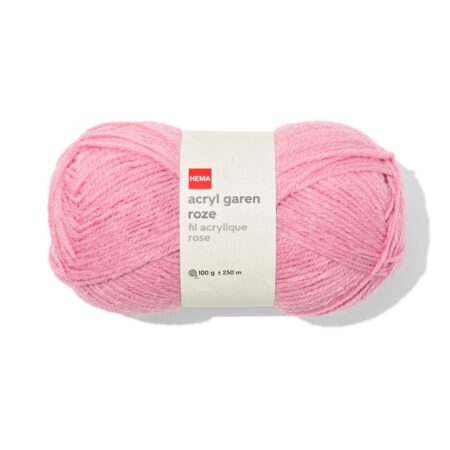 HEMA Acryl garen 100g 250m roze | HEMA