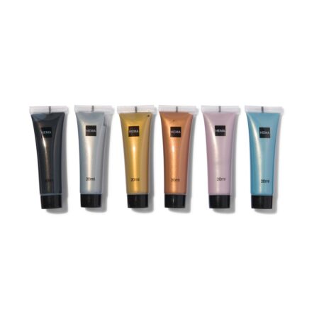 HEMA Acrylverf metallic 6x20ml | HEMA