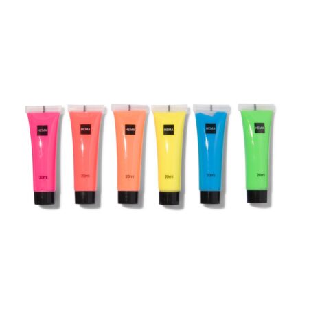 HEMA Acrylverf neon 6x20ml | HEMA