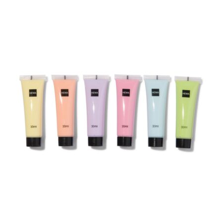HEMA Acrylverf pastel 6x20ml | HEMA
