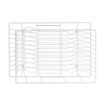 Afdruiprek 30x45x10.5cm metaal wit