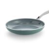 HEMA BK koekenpan Ø24cm keramisch PFAS-vrij groen (groen) | HEMA