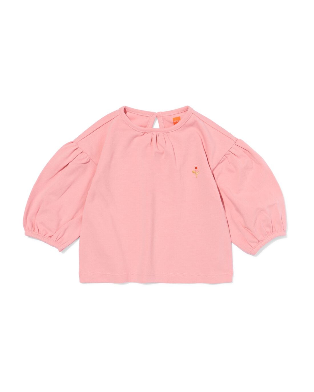 HEMA Baby T-shirt jersey bloemen roze (roze) | HEMA
