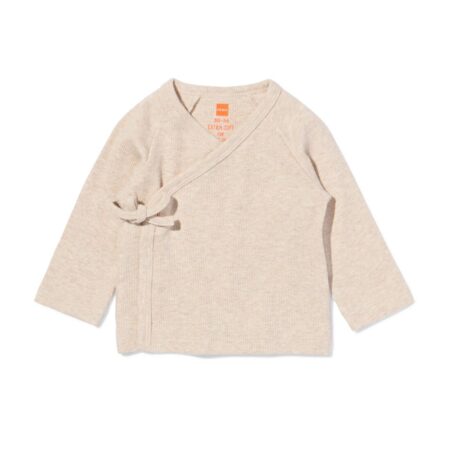 HEMA Baby T-shirt jersey zand (zand) | HEMA