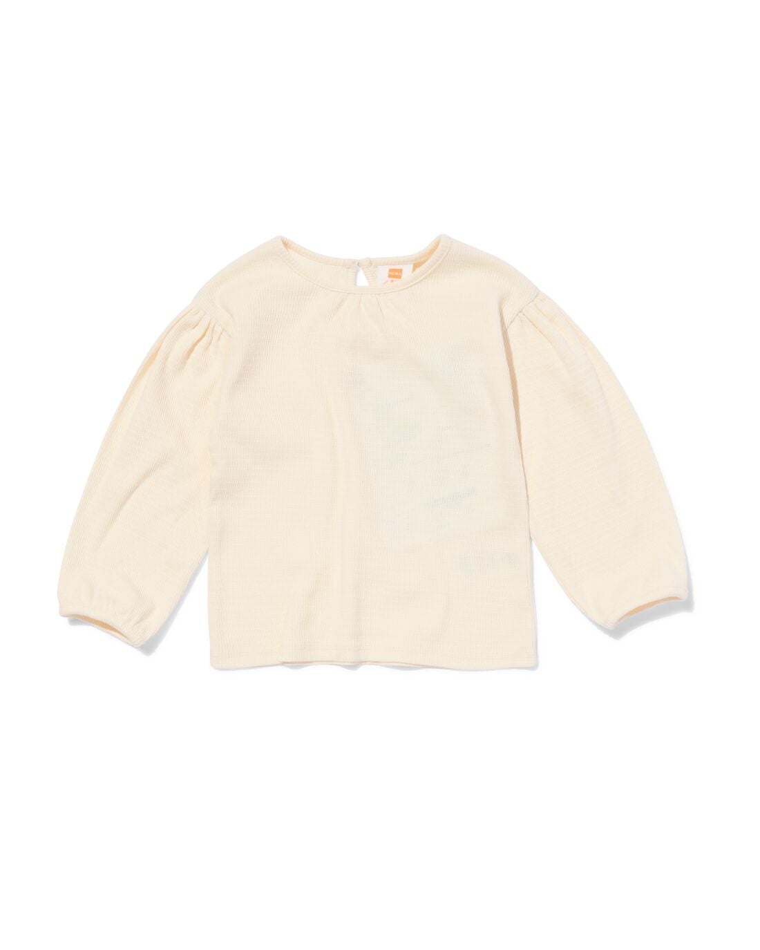 HEMA Baby T-shirt rib ecru (ecru) | HEMA