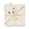 HEMA Baby badcape 80x80cm beertje (wit) | HEMA
