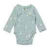 Baby meegroei overslagromper jersey ganzen lichtblauw