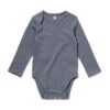 HEMA Baby meegroeiromper LENZING™ ECOVERO™ rib donkergrijs (donkergrijs) | HEMA