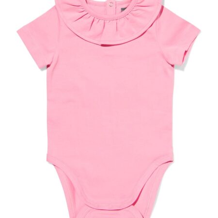 HEMA Baby meegroeiromper roze (roze) | HEMA