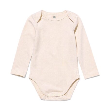 HEMA Baby romper met stretch beige (beige) | HEMA