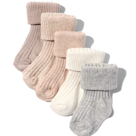 HEMA Baby sokken met bamboe - 5 paar beige | HEMA