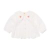 HEMA Babyblouse bloemen wit (wit) | HEMA