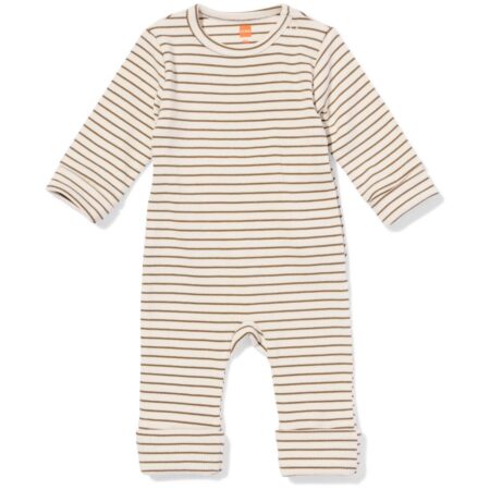 HEMA Babyboxpakje rib strepen ecru (ecru) | HEMA