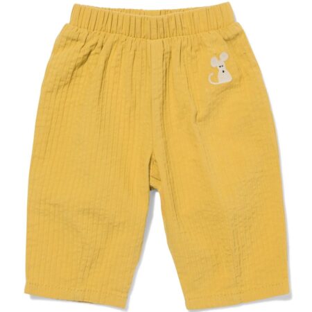 Babybroek comfy fit crinkle muizen olijf