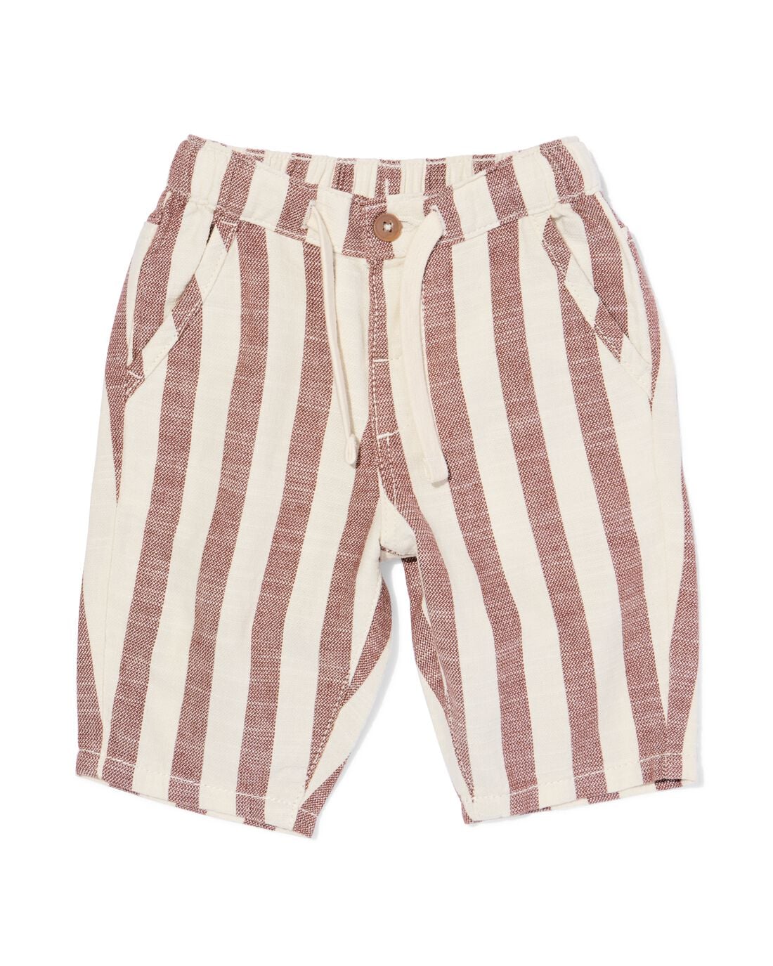 HEMA Babybroek comfy fit strepen bruin (bruin) | HEMA