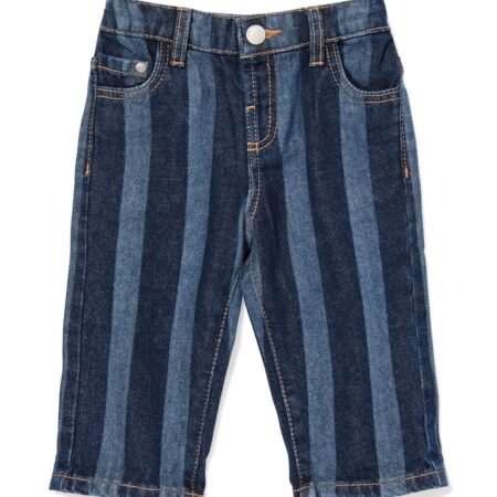Babybroek comfy fit strepen donkerblauw