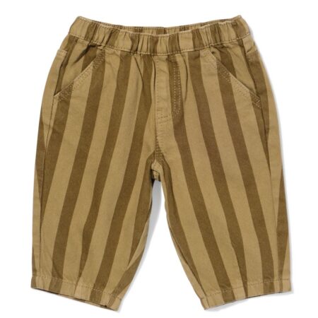 HEMA Babybroek comfy fit strepen olijf (olijf) | HEMA