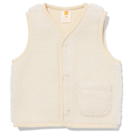 HEMA Babygilet teddy ecru (ecru) | HEMA
