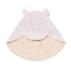 HEMA Babyhoed seersucker strepen beige (beige) | HEMA