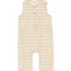 HEMA Babyjumpsuit mousseline abstract ecru (ecru) | HEMA