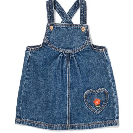 HEMA Babyjurk A-lijn denim donkerdenim (donkerdenim) | HEMA
