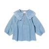 HEMA Babyjurk A-lijn denim middenblauw (middenblauw) | HEMA