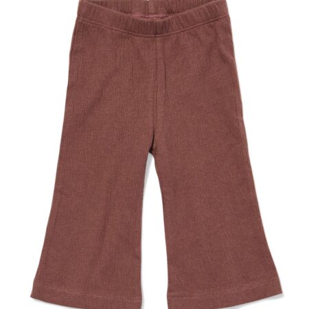 Babylegging flared fit rib bruin