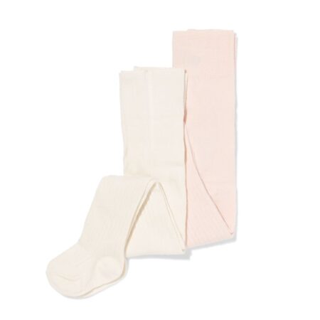 HEMA Babymaillots rib - 2 stuks lichtroze (lichtroze) | HEMA