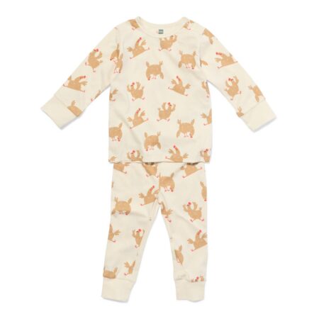 Babypyjama kippen naturel