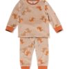HEMA Babypyjama velvet honden bruin (bruin) | HEMA