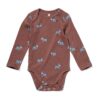 HEMA Babyromper LENZING™ ECOVERO™rib dieren bruin (bruin) | HEMA