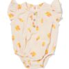 HEMA Babyromper mousseline ijsjes ecru (ecru) | HEMA